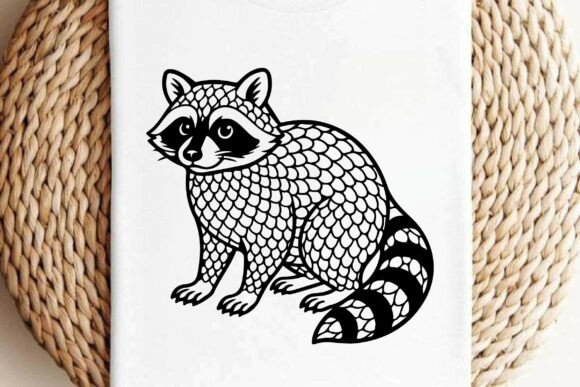 Cute Raccoon Clipart Vector Design Review