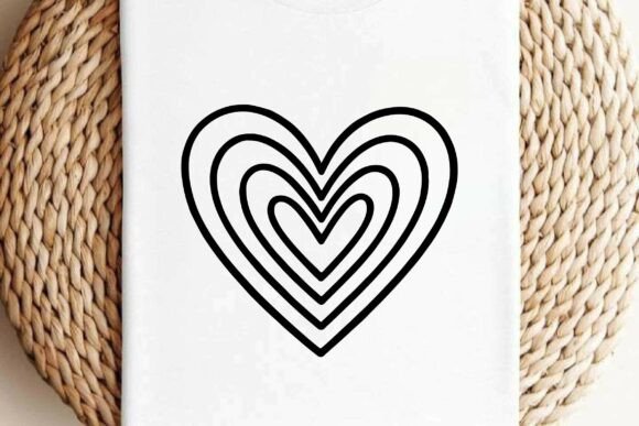 Hand Drawn Heart Clipart Vector Design