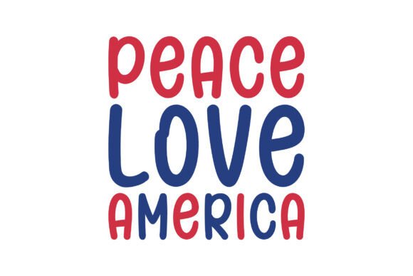 Peace Love America SVG T-Shirt Design Review