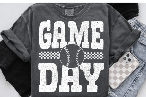 Retro Baseball Game Day SVG for Real Embroidery Projects