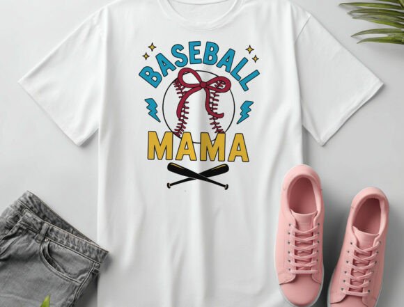 Retro Baseball Mama PNG SVG, Checkered: A Nostalgic Design for Craft Projects