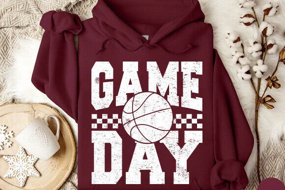 Retro Basketball Game Day SVG PNG Review