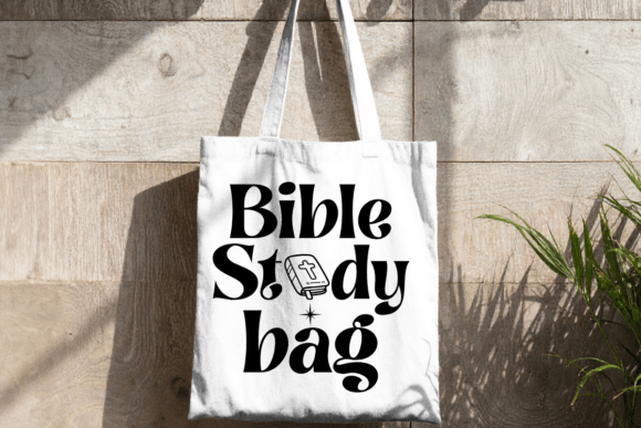 Retro Bible Study Bag Svg, Boho