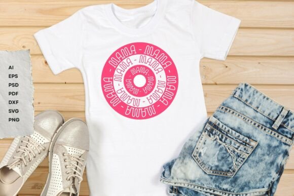 Retro Circular Mama Badge SVG PNG Design Review for Real Embroidery Projects