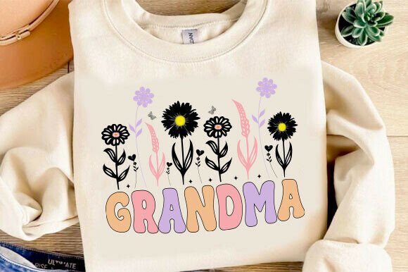 Retro Flower Mother's Day SVG for Grandma: A Designer’s Perspective