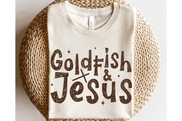 Retro Goldfish and Jesus Svg, Boho Child