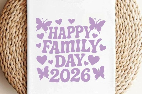 Retro Happy Family Day 2026 SVG T-Shirt