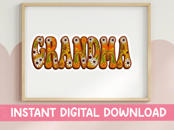 Retro Orange Grandma Floral SVG Review