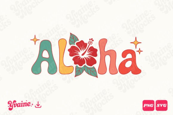Retro Summer Aloha Hibiscus SVG PNG Review for Embroidery Projects