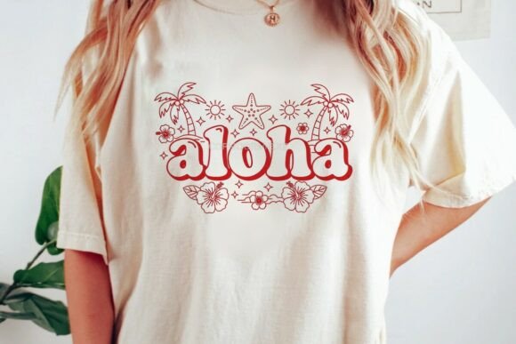 Retro Summer Aloha Tropical SVG PNG Review