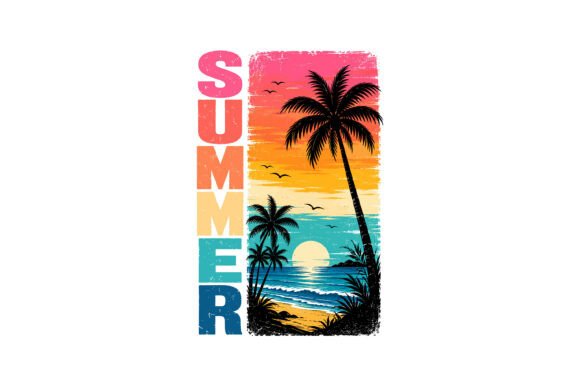 Retro Summer Beach Sunset SVG Review